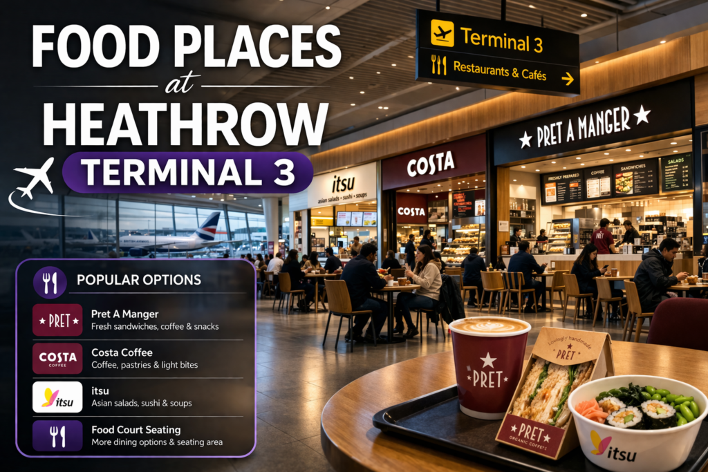 food places at terminal 3 heathrow