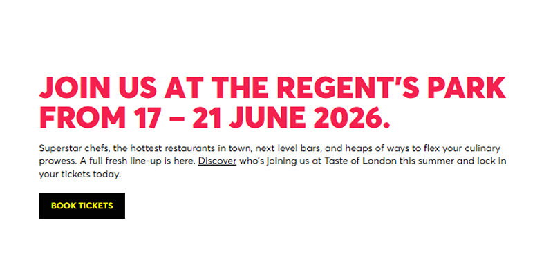 Taste of London 2026